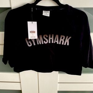 Gymshark oversized crop top black